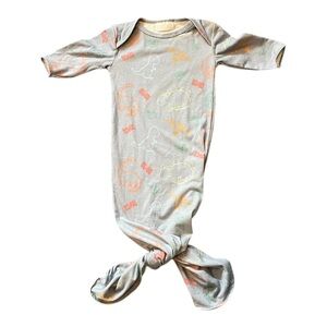 #043, Toby one piece tie bottom nightgown  for newborn